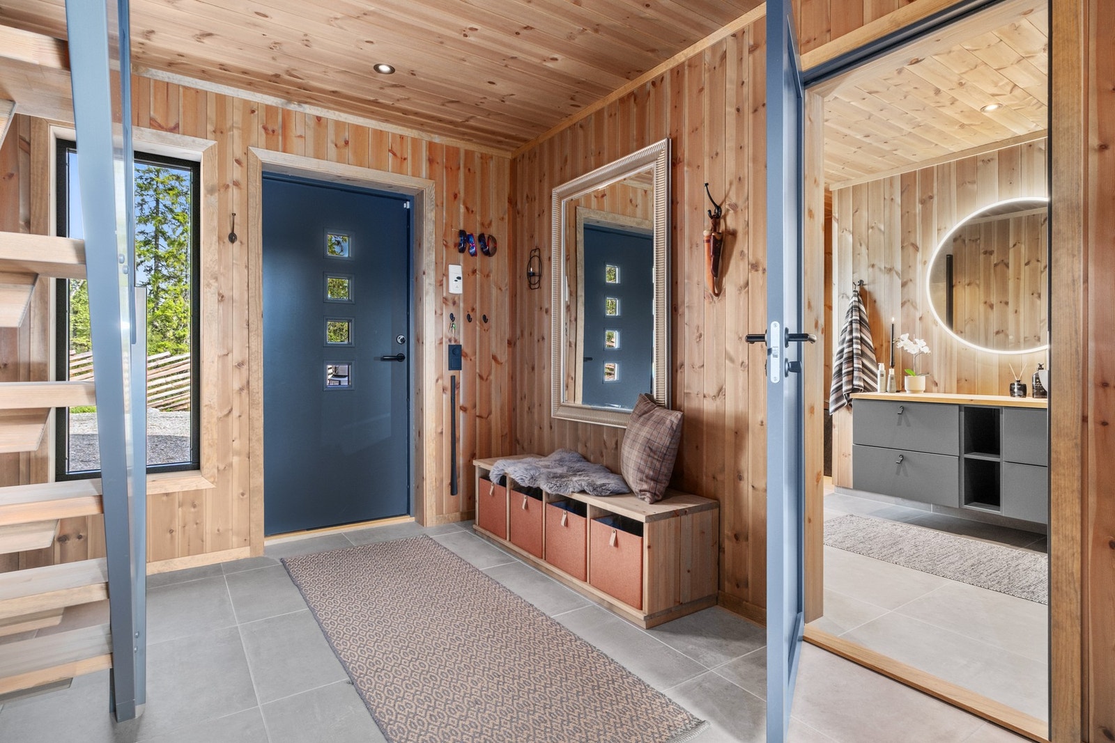 Gang/entré er på 14,5 kvm. Galleribilde