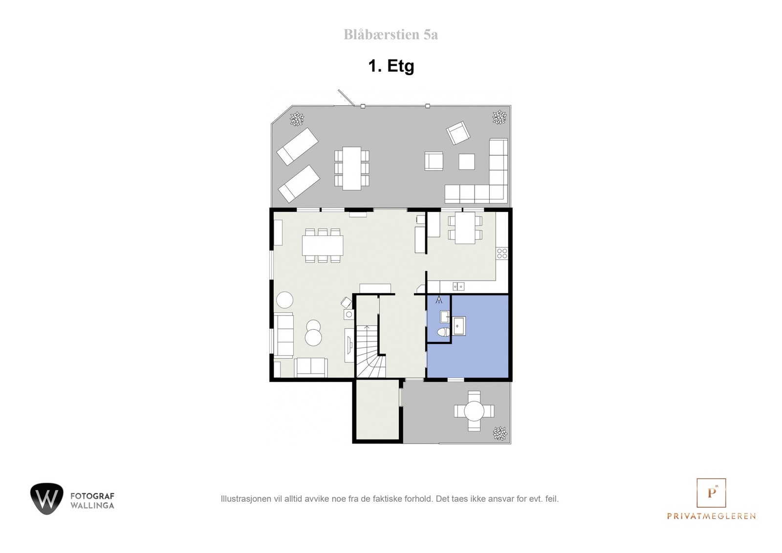 Plantegning 1. etasje. Galleribilde