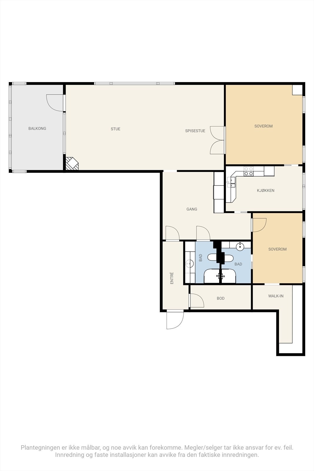 Plantegning for Vestveien 46. Galleribilde