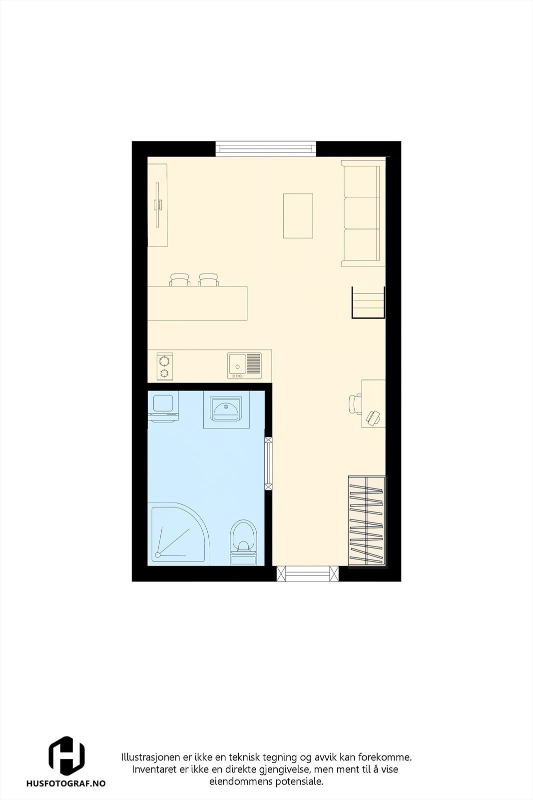 Plantegning 1.etasje. Galleribilde