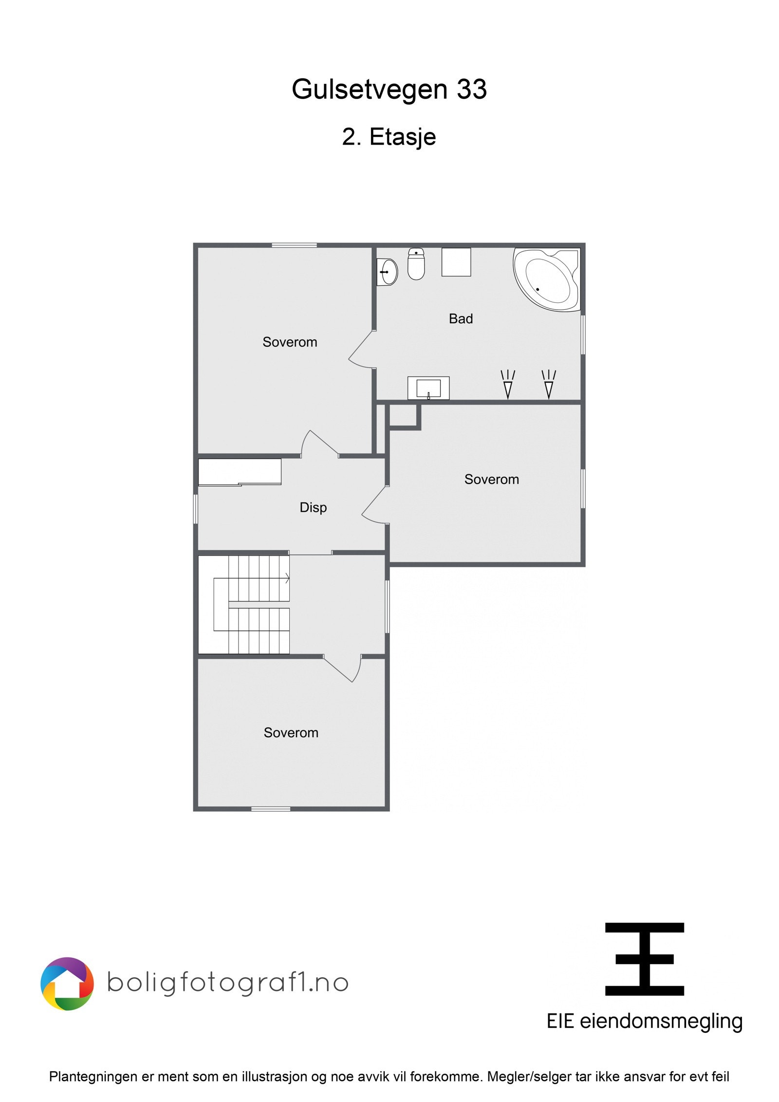 Plantegning 2 etg Galleribilde