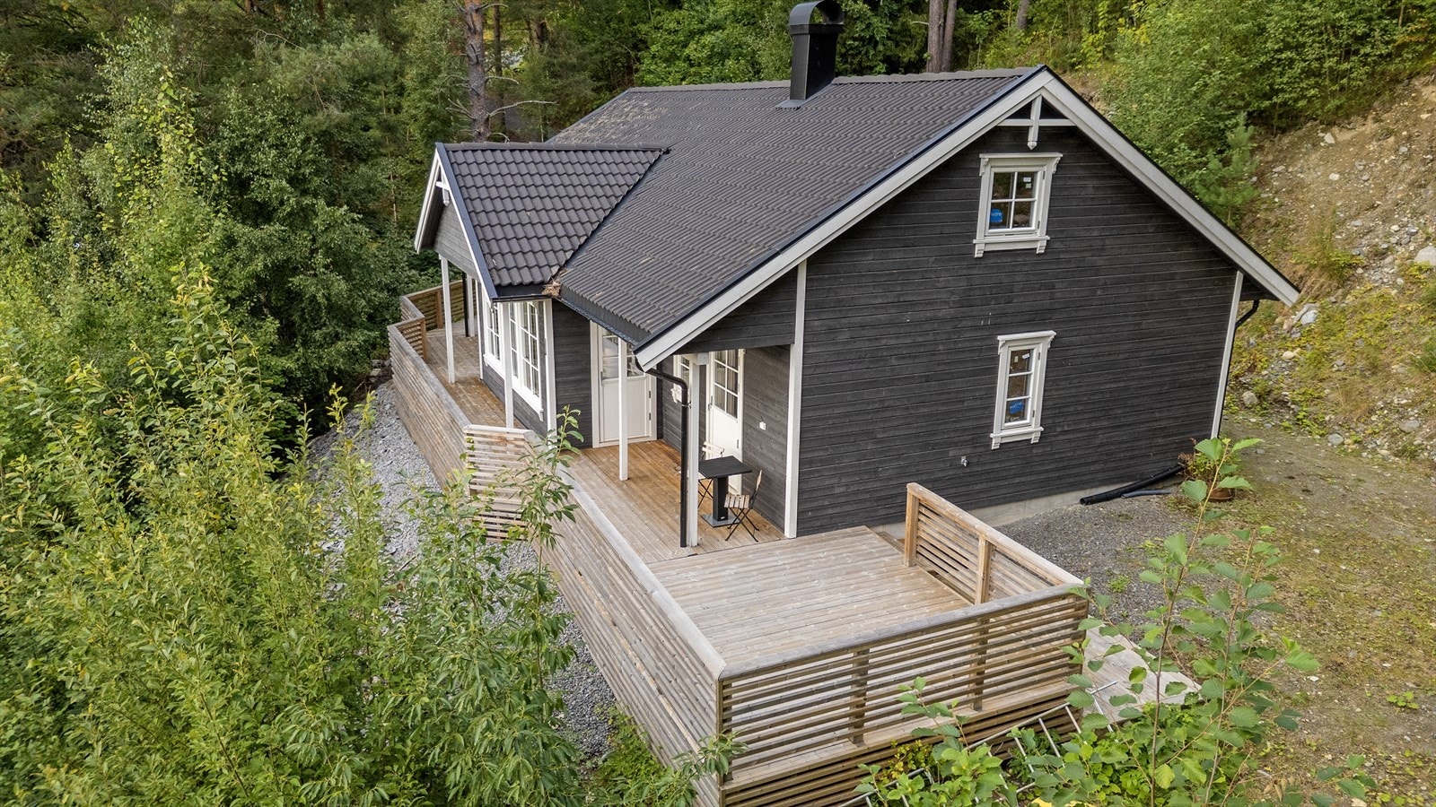 Skrånende tomt. Galleribilde