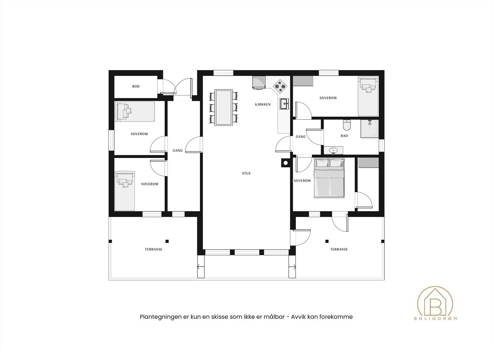 Plantegning. Galleribilde