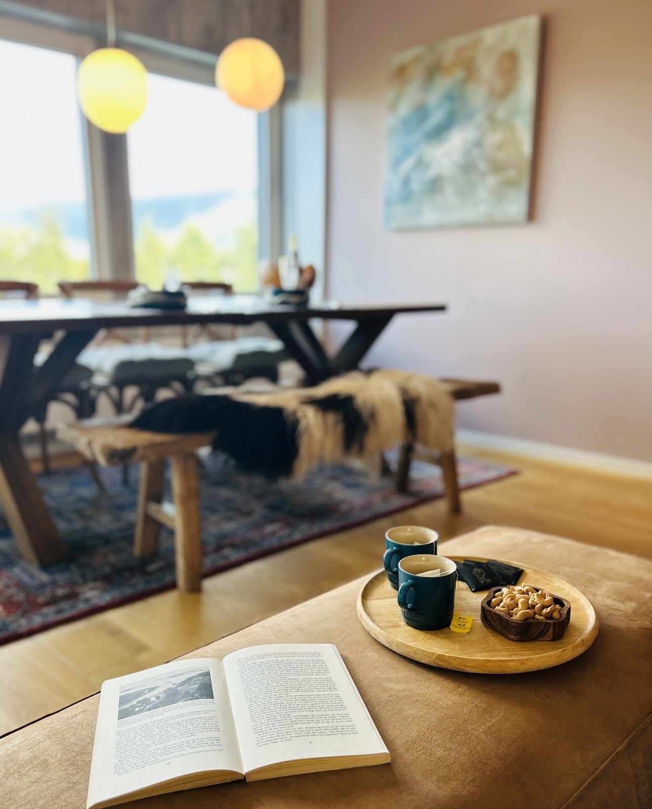 I denne leiligheten kan man virkelig kose seg i de flotte og moderne omgivelsene Galleribilde