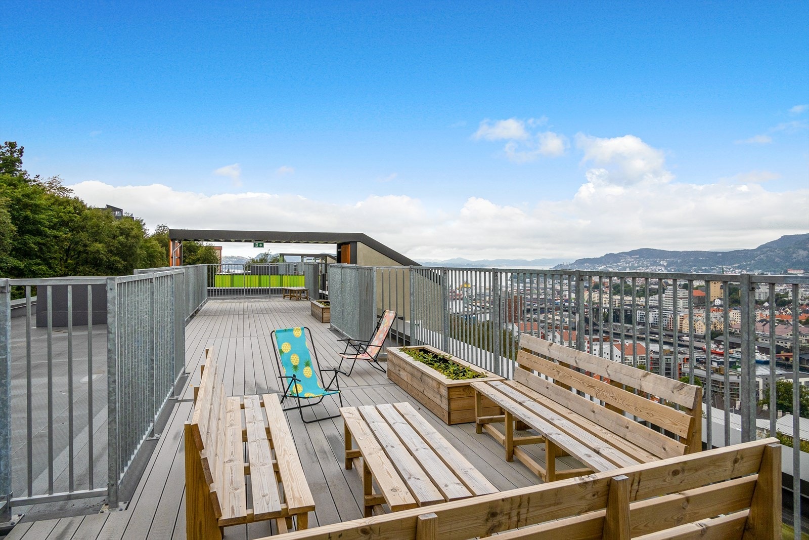 Nydelig felles takterrasse Galleribilde