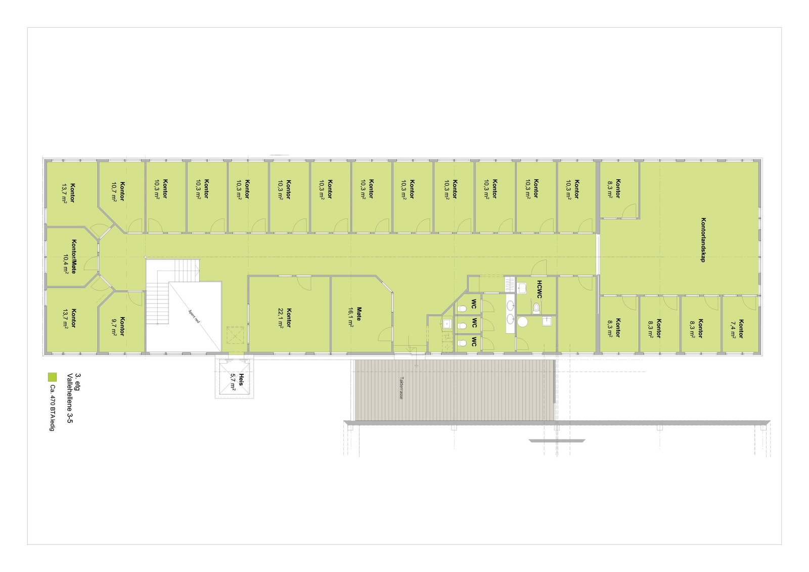 3. etg, Vallehellene 3-5 Galleribilde