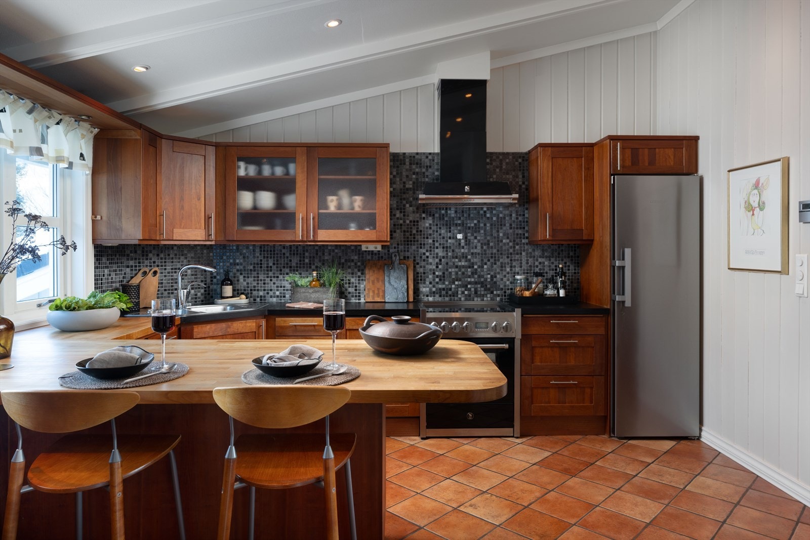 Kjøkkenøya er praktisk for de kjappe måltidene. Galleribilde