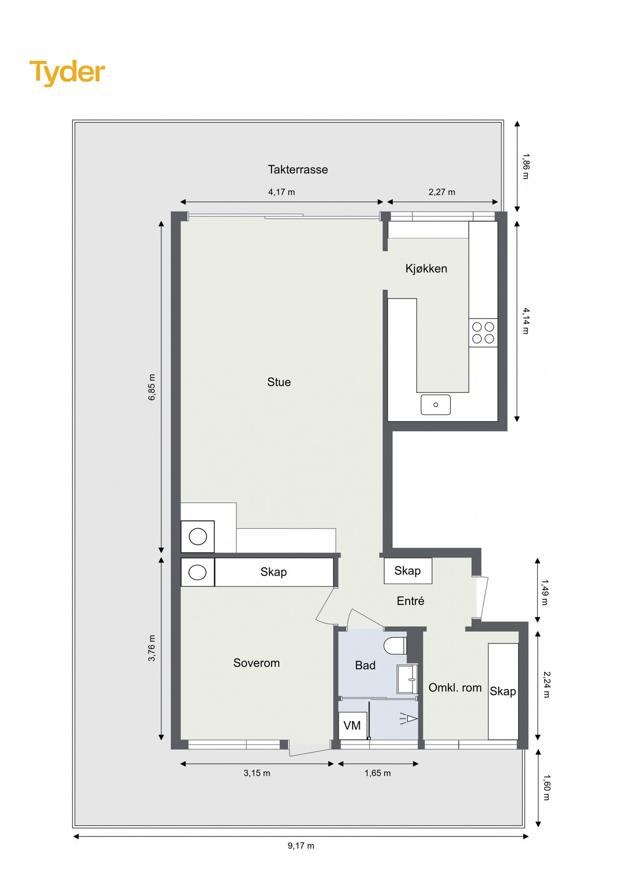 Plantegning. Galleribilde