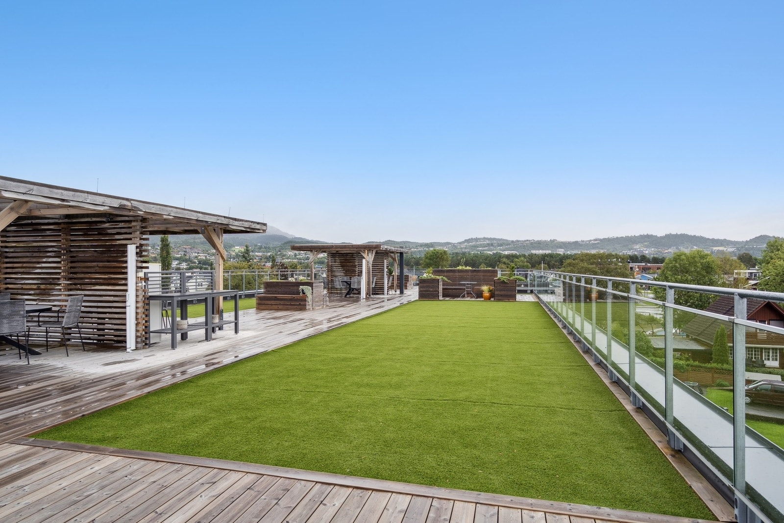 Felles takterrasse for kun beboere. Galleribilde