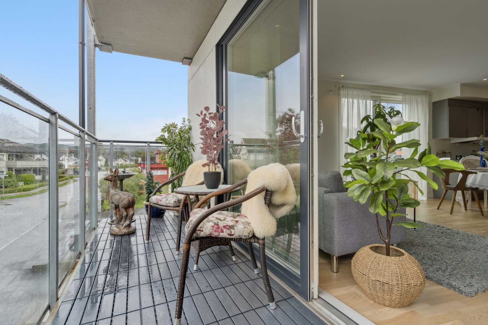 Privat balkong mot Nordregata. Galleribilde