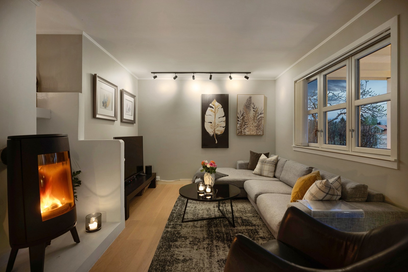 Nydelig stemning også i TV-stuen. Galleribilde