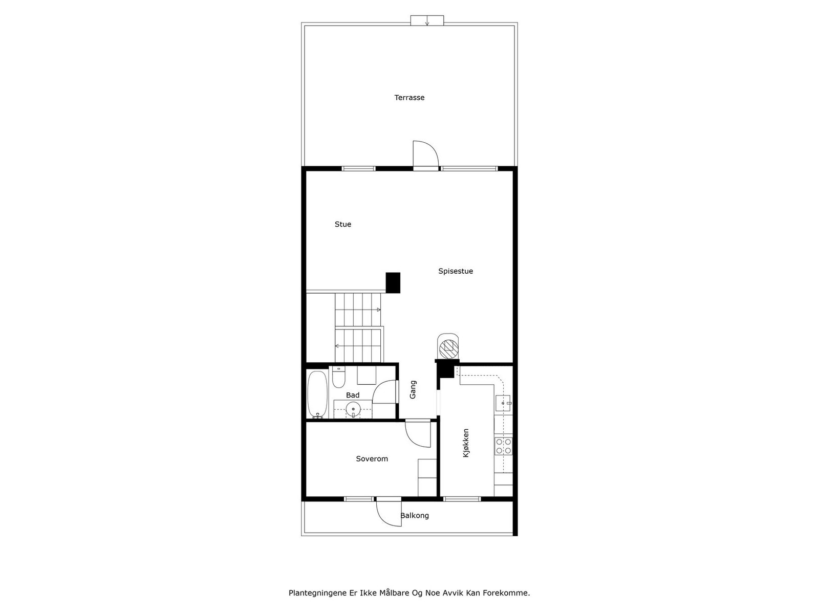 Plantegning hovedetasje Galleribilde