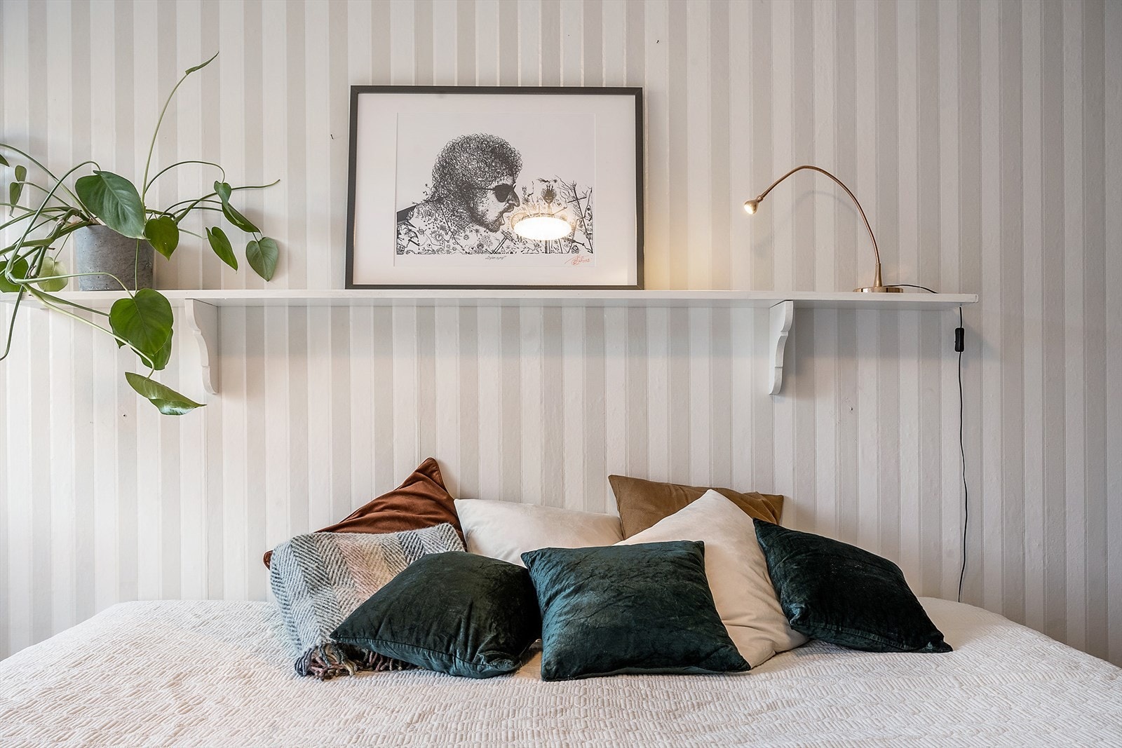 Utsnittsbilde av hovedsoverommet. Galleribilde