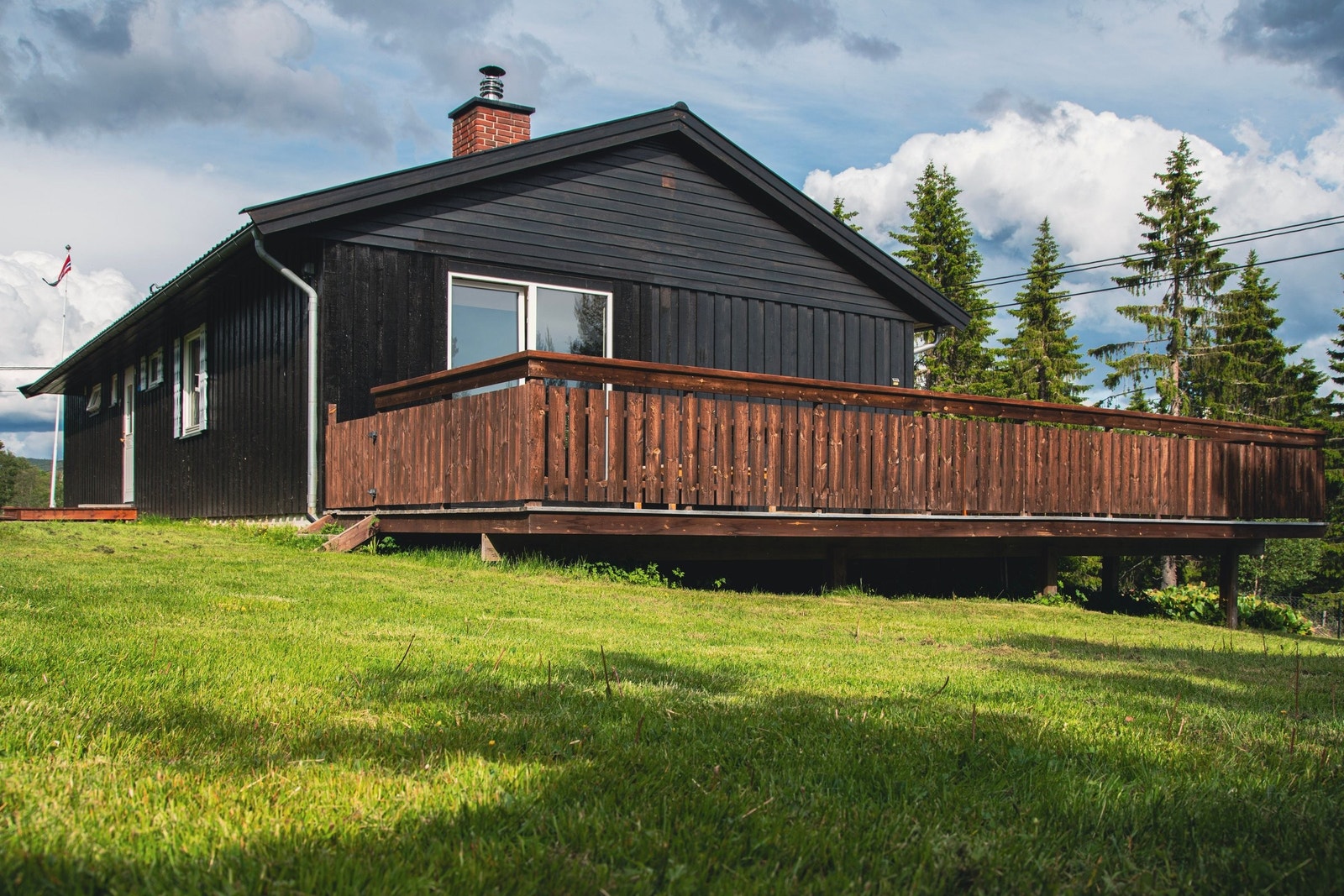 Terrasse fra vestsiden. Galleribilde