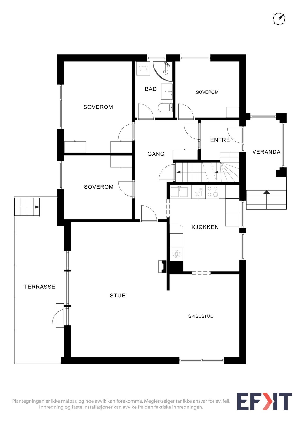 Plantegning hovedetasje Galleribilde