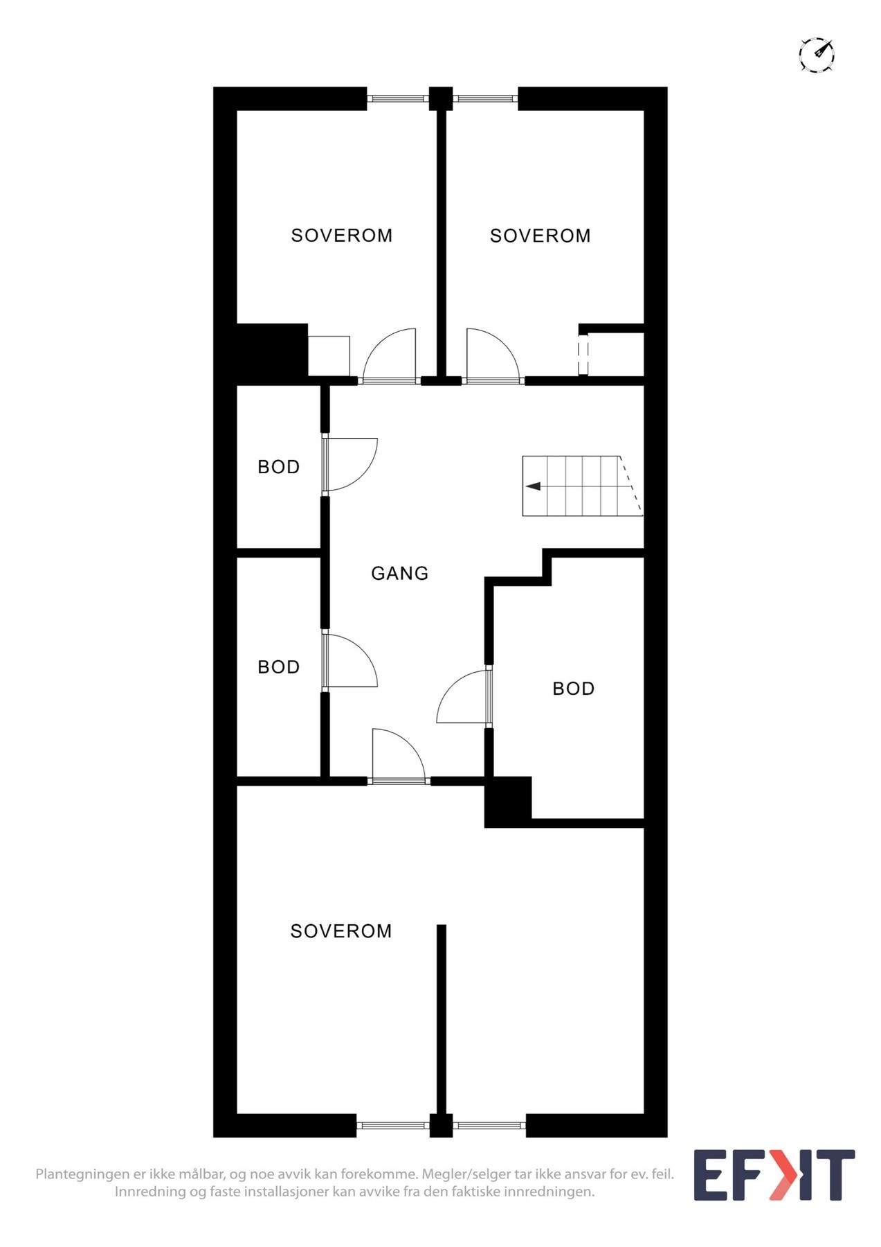 Plantegning loft Galleribilde