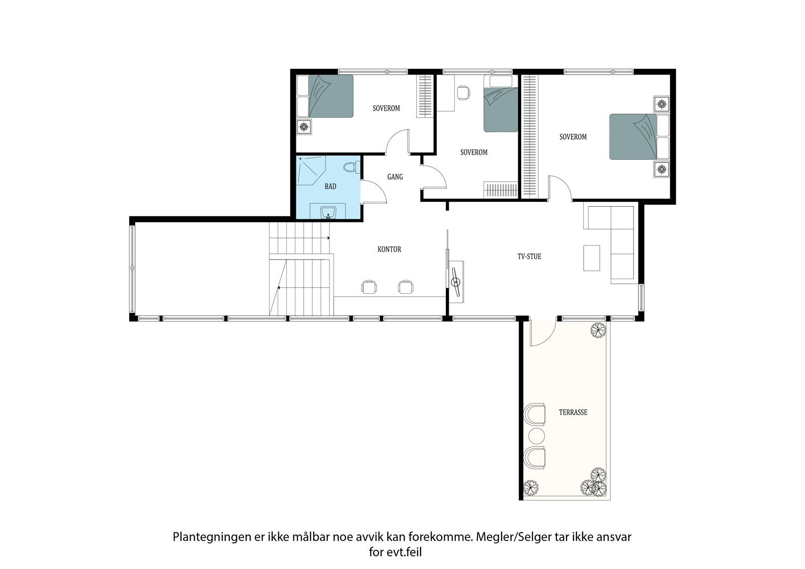 Plantegning 2.etasje Galleribilde