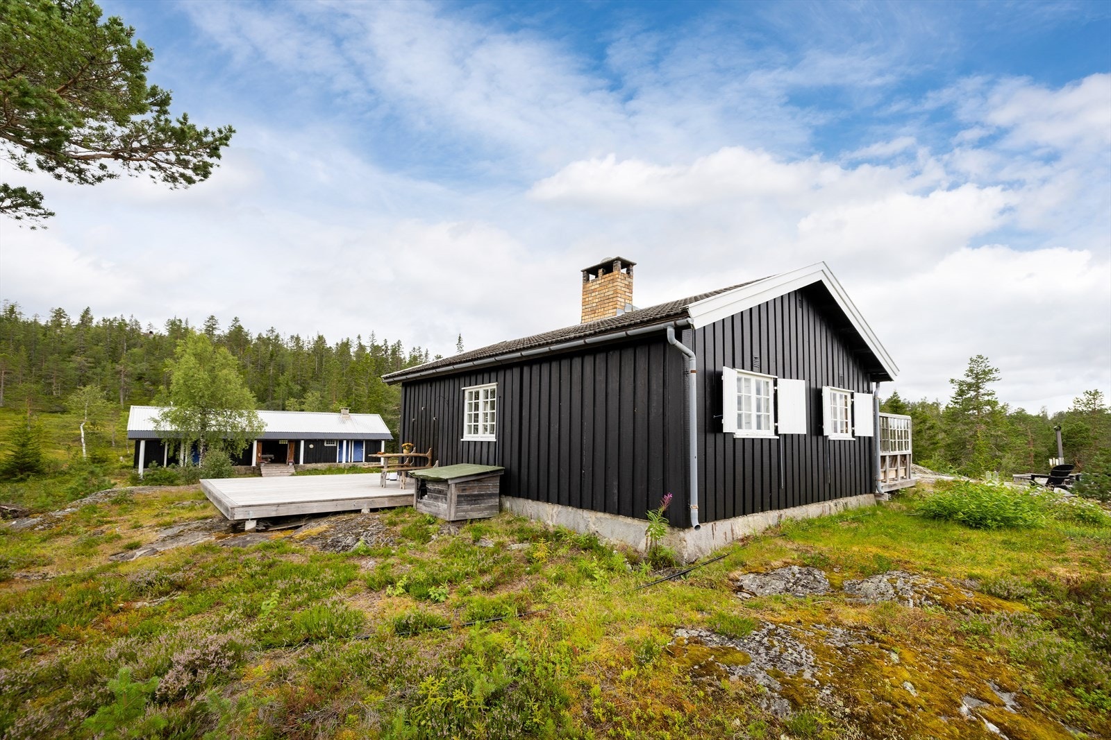 Beliggenheten gir nærhet til både skog og fjellterreng, med flotte turområder rett i nærheten. Galleribilde