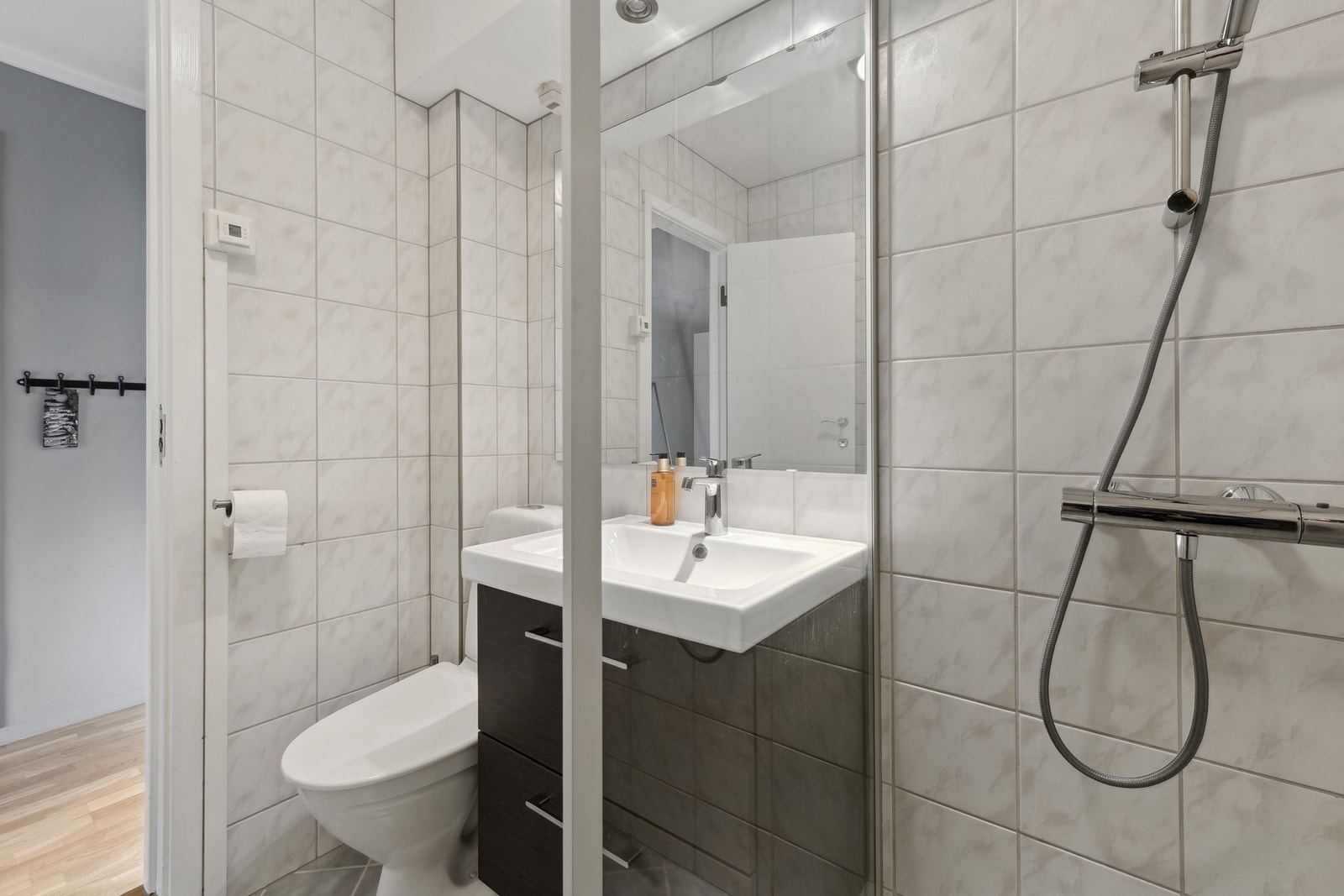 Baderom som måler 3,5 kvm. Galleribilde