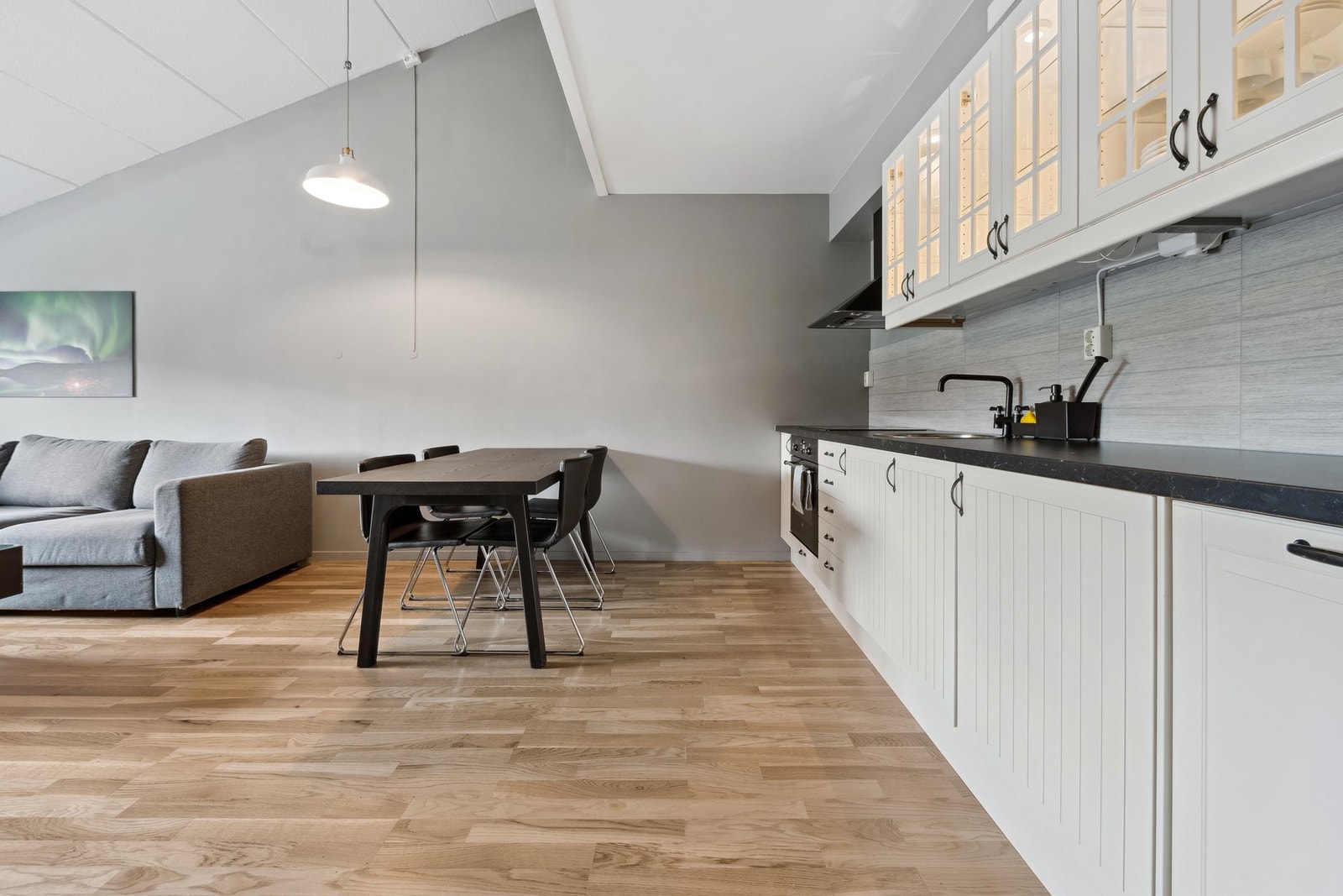 Den åpne løsningen skaper en mer sosial ramme. Galleribilde