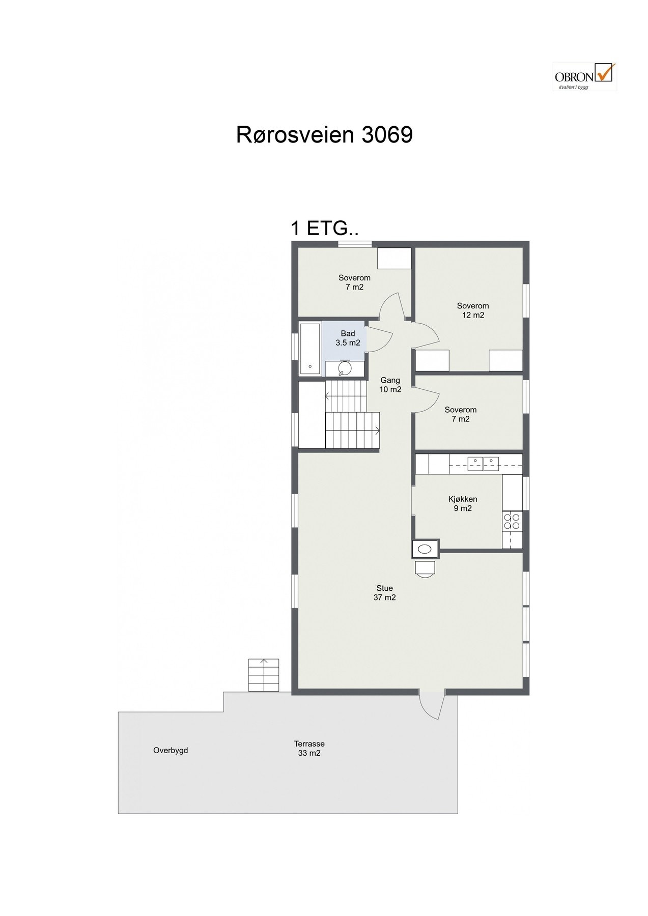 Plantegning 1. etasje. Galleribilde