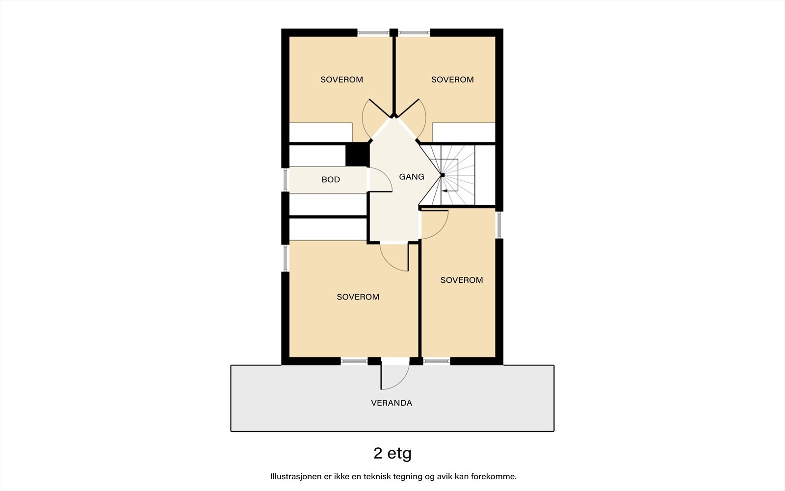 Plantegning - 2.etg. Galleribilde