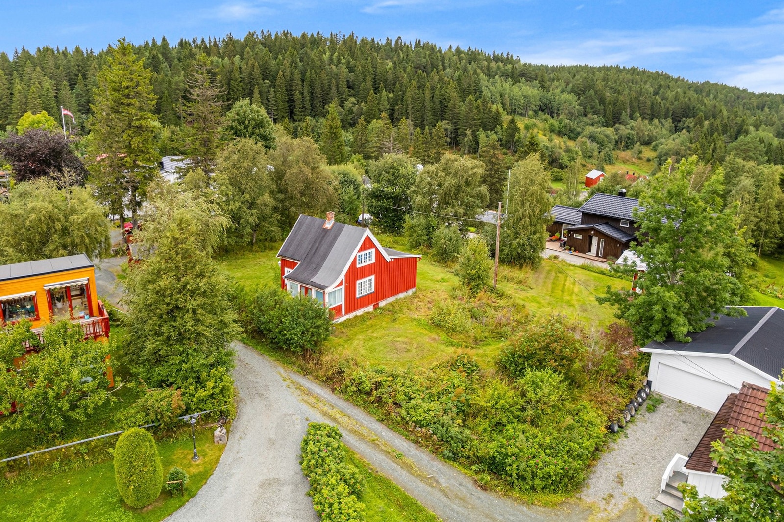Området er rolig og tilbaketrukket med nærhet til natur, stier, sjø mm. Her ligger altså turmulighetene som perler på en snor! Galleribilde