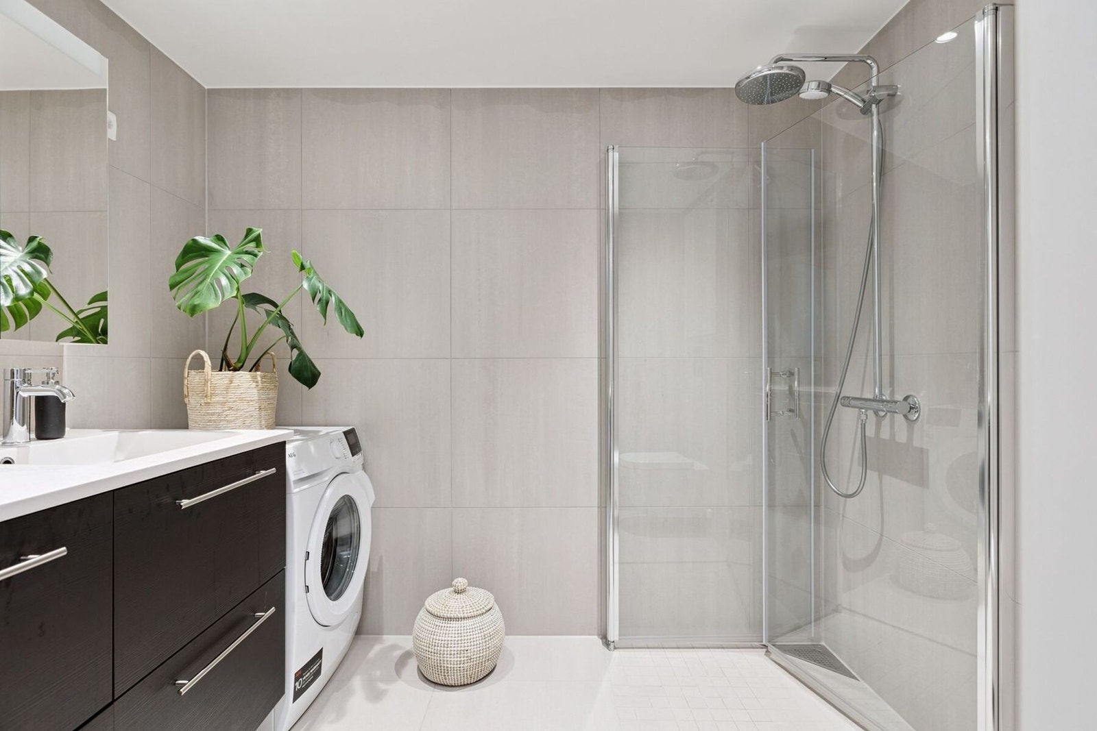 Badet er på 5 kvadratmeter og har selvsagt fått tilstandsgrad 0 av takstmann. Galleribilde