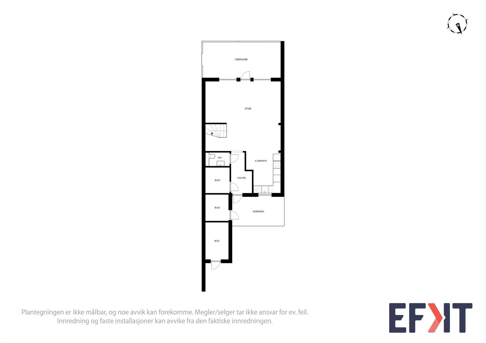 Plantegning 1. etg Galleribilde