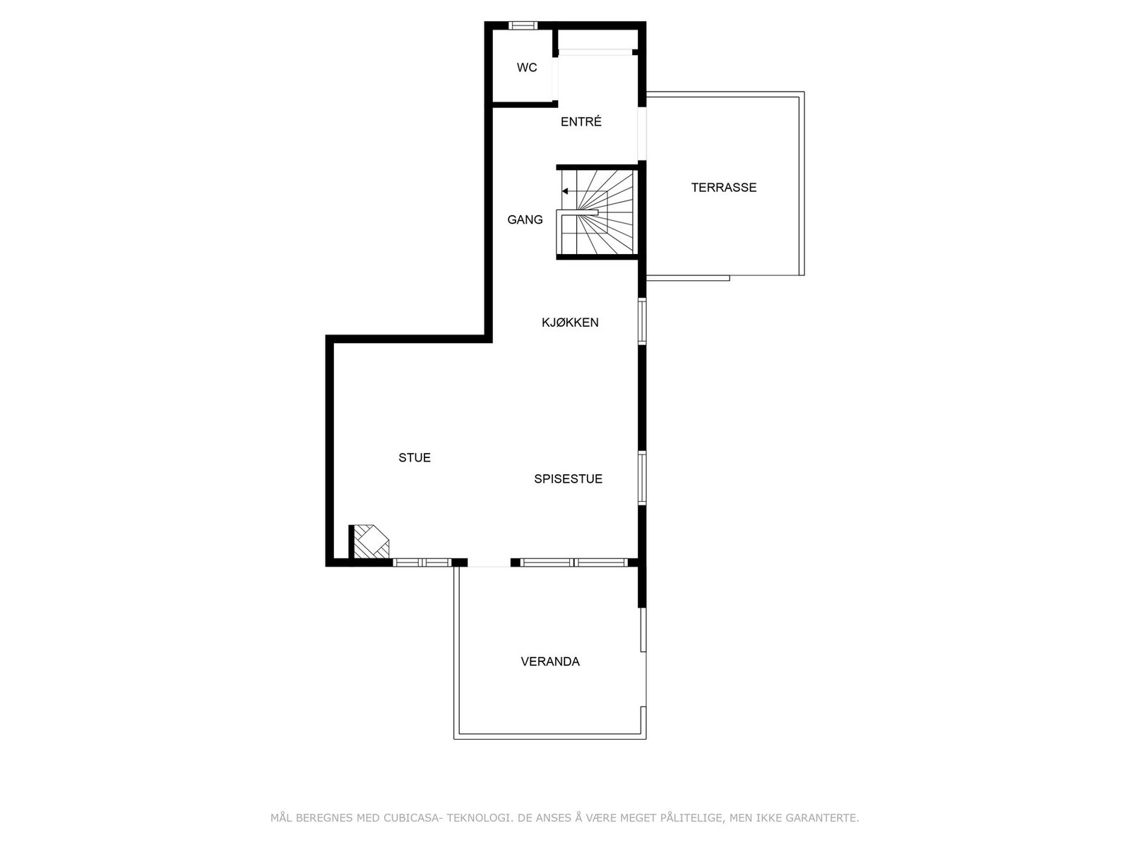 Plantegning 1.etasje Galleribilde