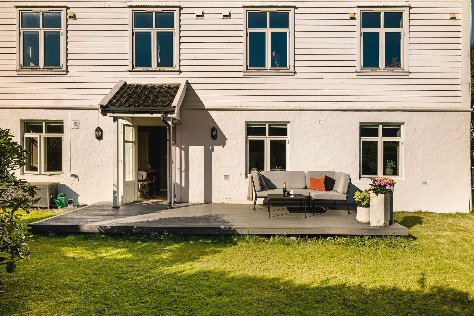 Terrassen måler hele 21 kvadratmeter Galleribilde