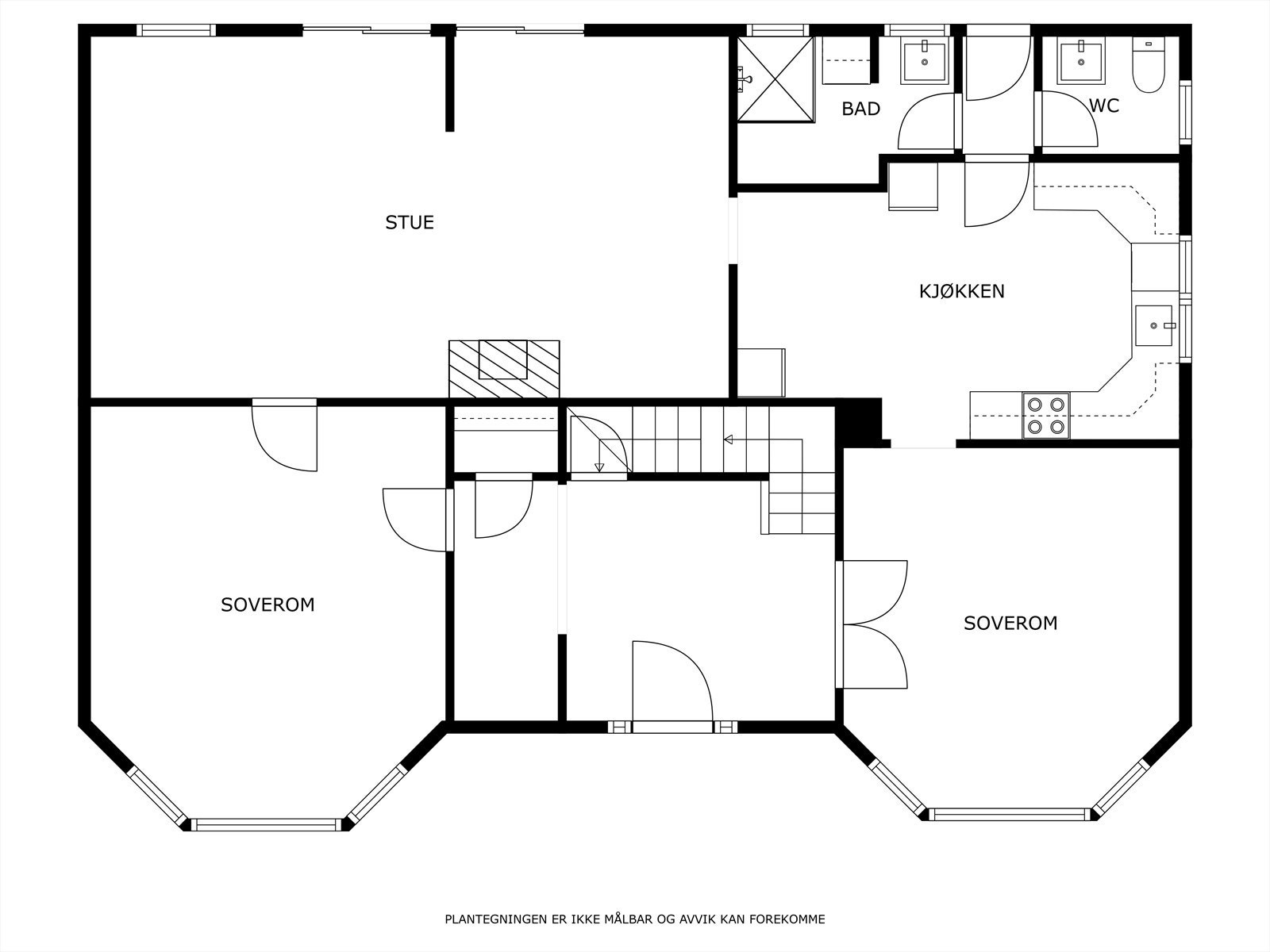 Plantegning 1.etg. Galleribilde