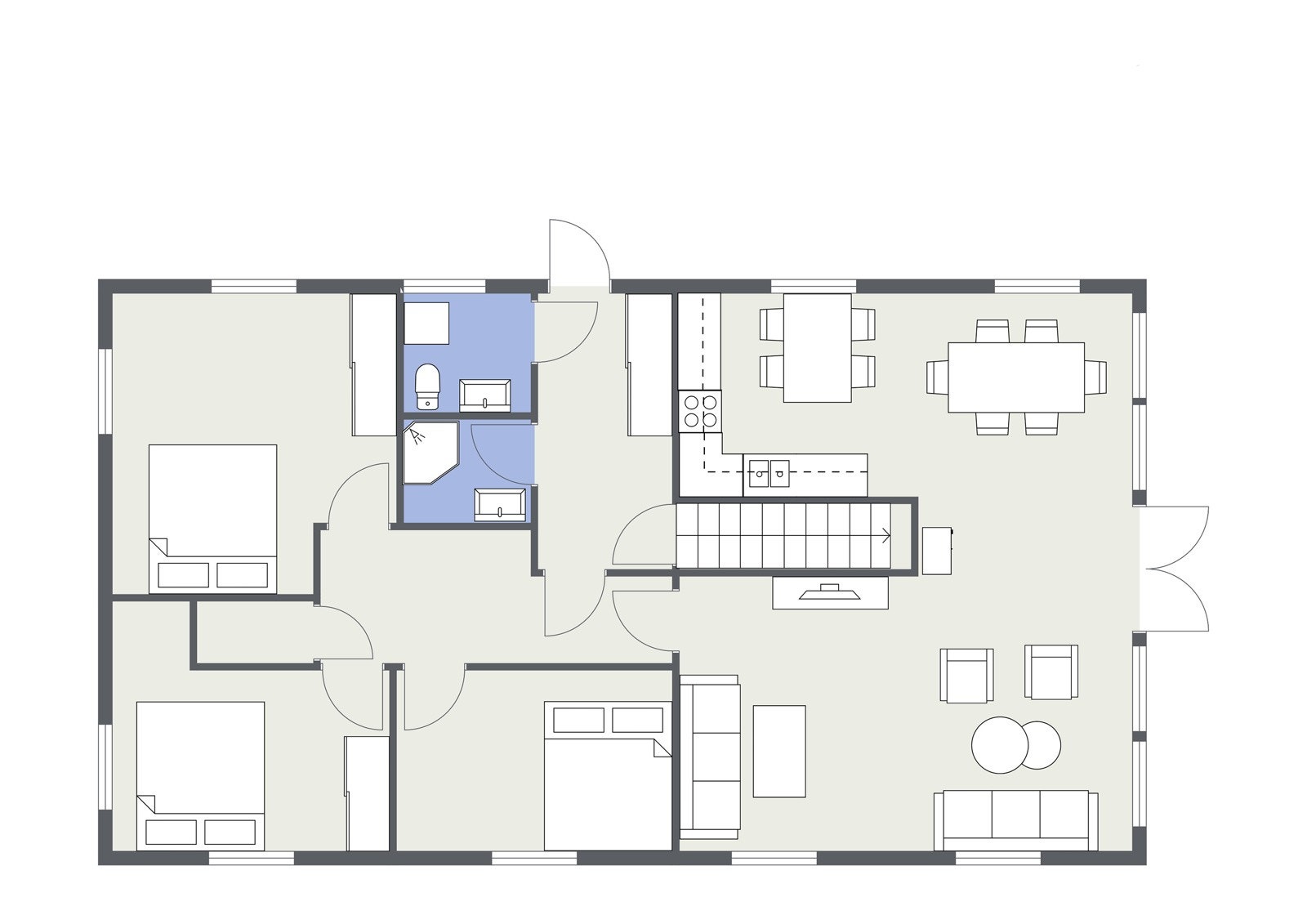 Plan, 1. etasje Galleribilde