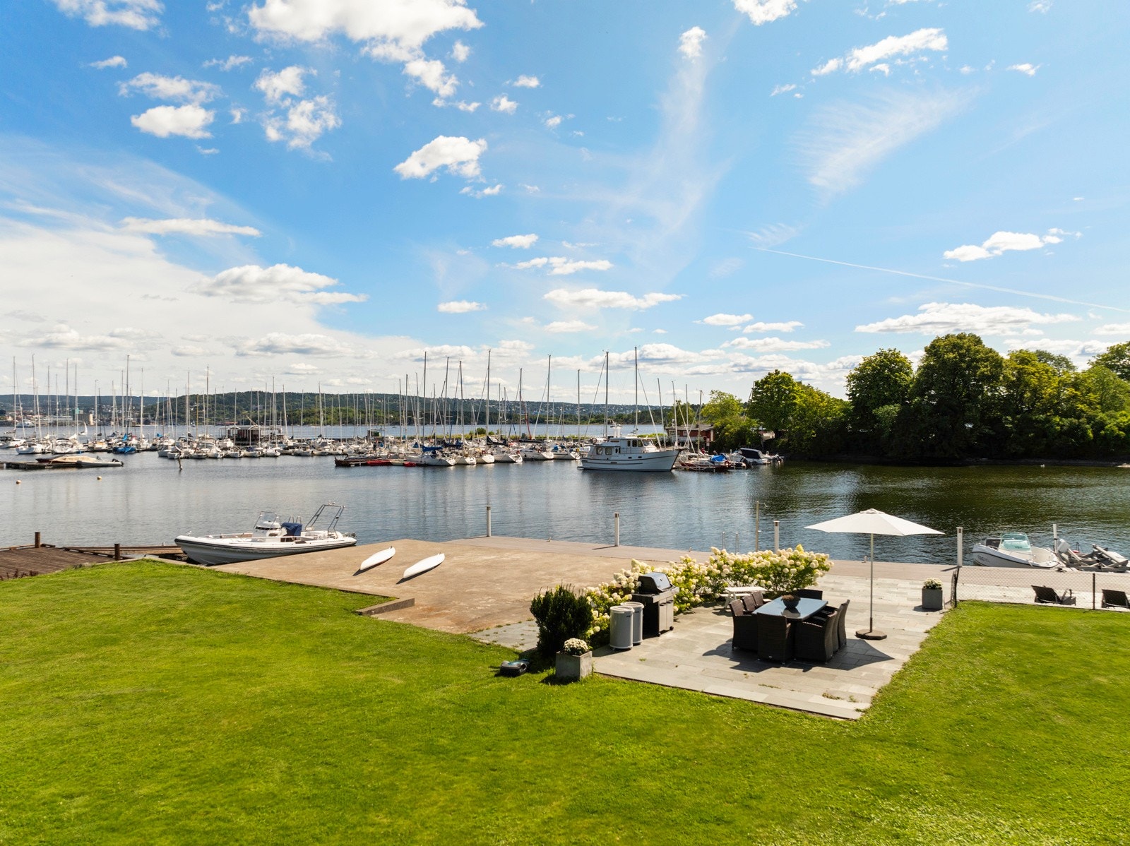 Boligens unike bryggeanlegg. Galleribilde