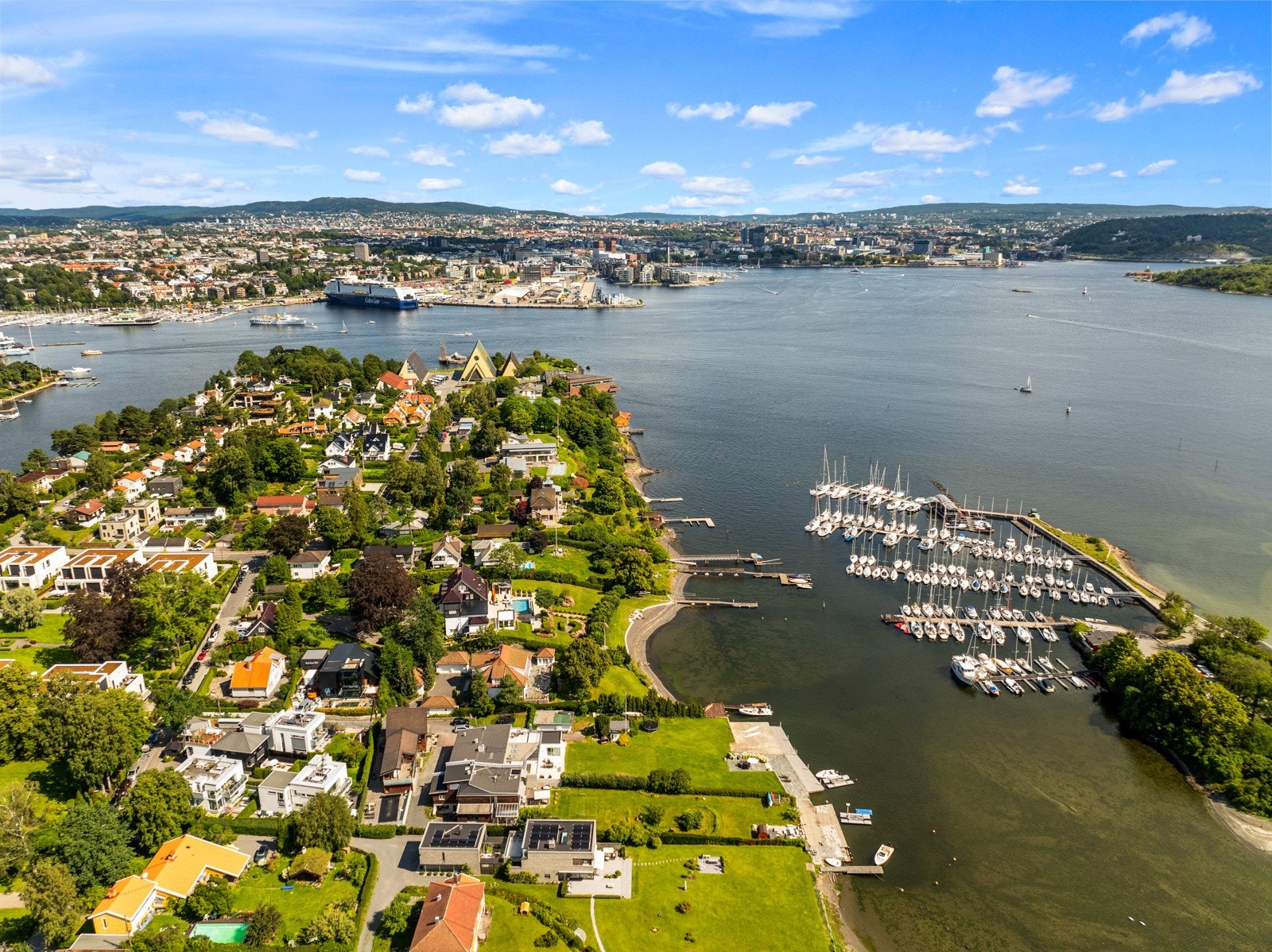 Utsikt mot Oslo sentrum. Galleribilde