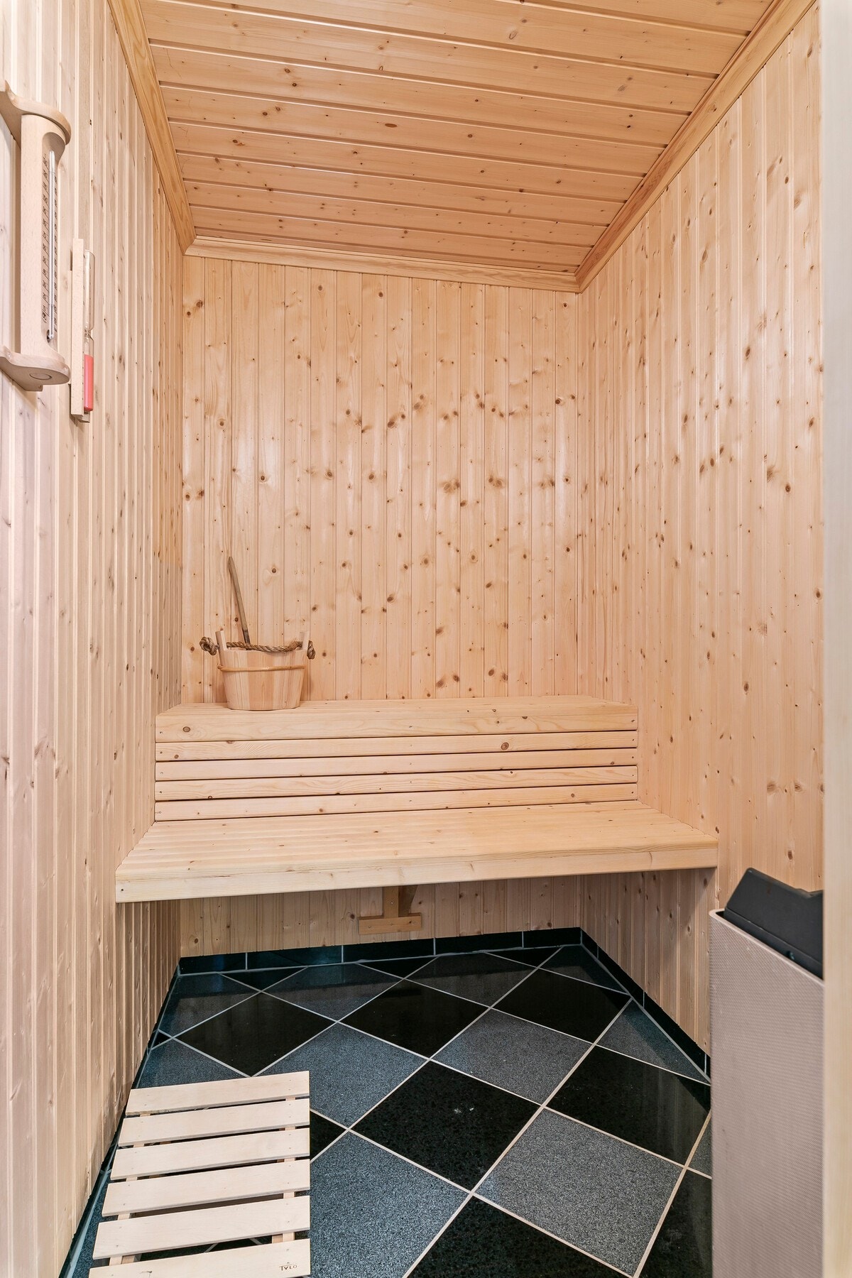 Deilig badstue ved badet. Galleribilde