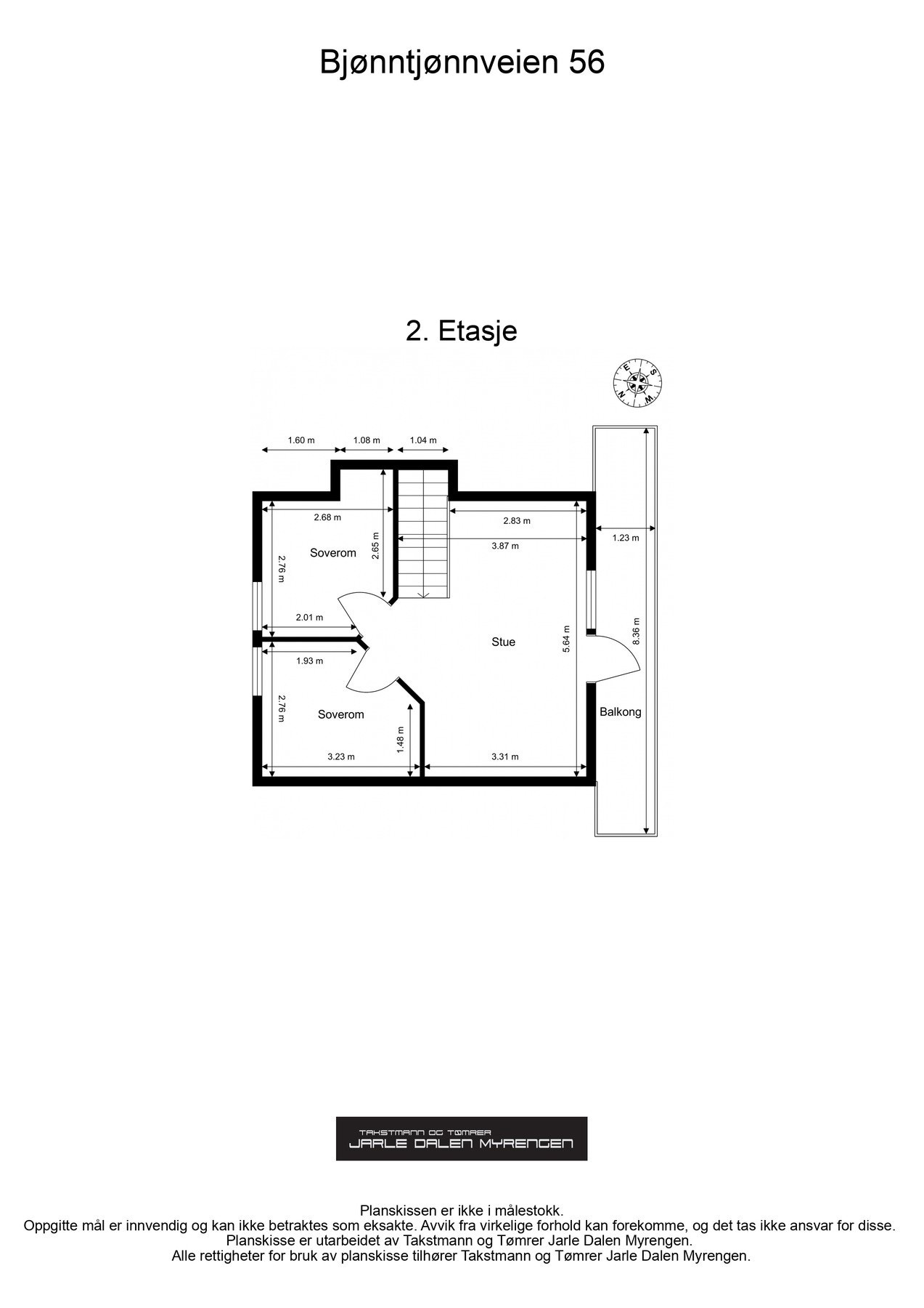 Plantegning 2.etg Galleribilde
