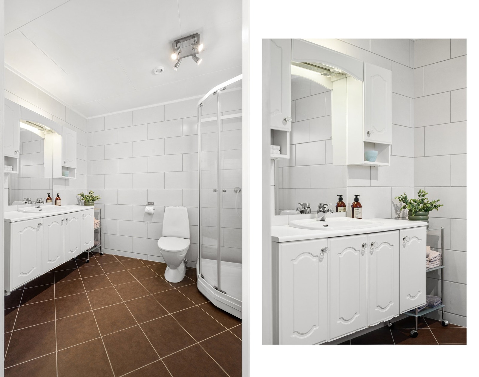 Helfliset og romslig bad/vaskerom - rommet ble oppgradert i 2009 Galleribilde