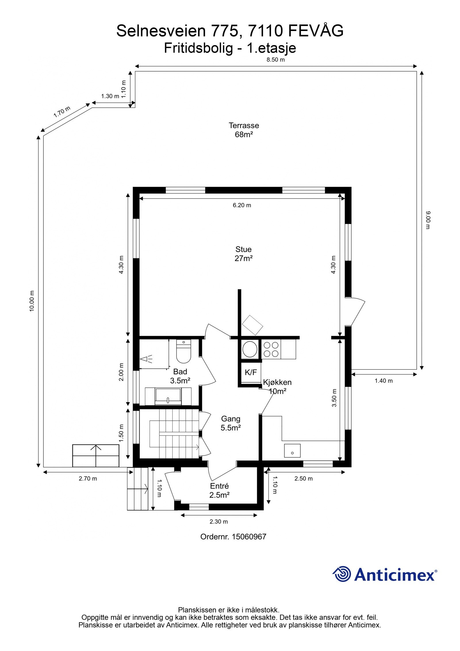 Plantegning etasje 1 Galleribilde