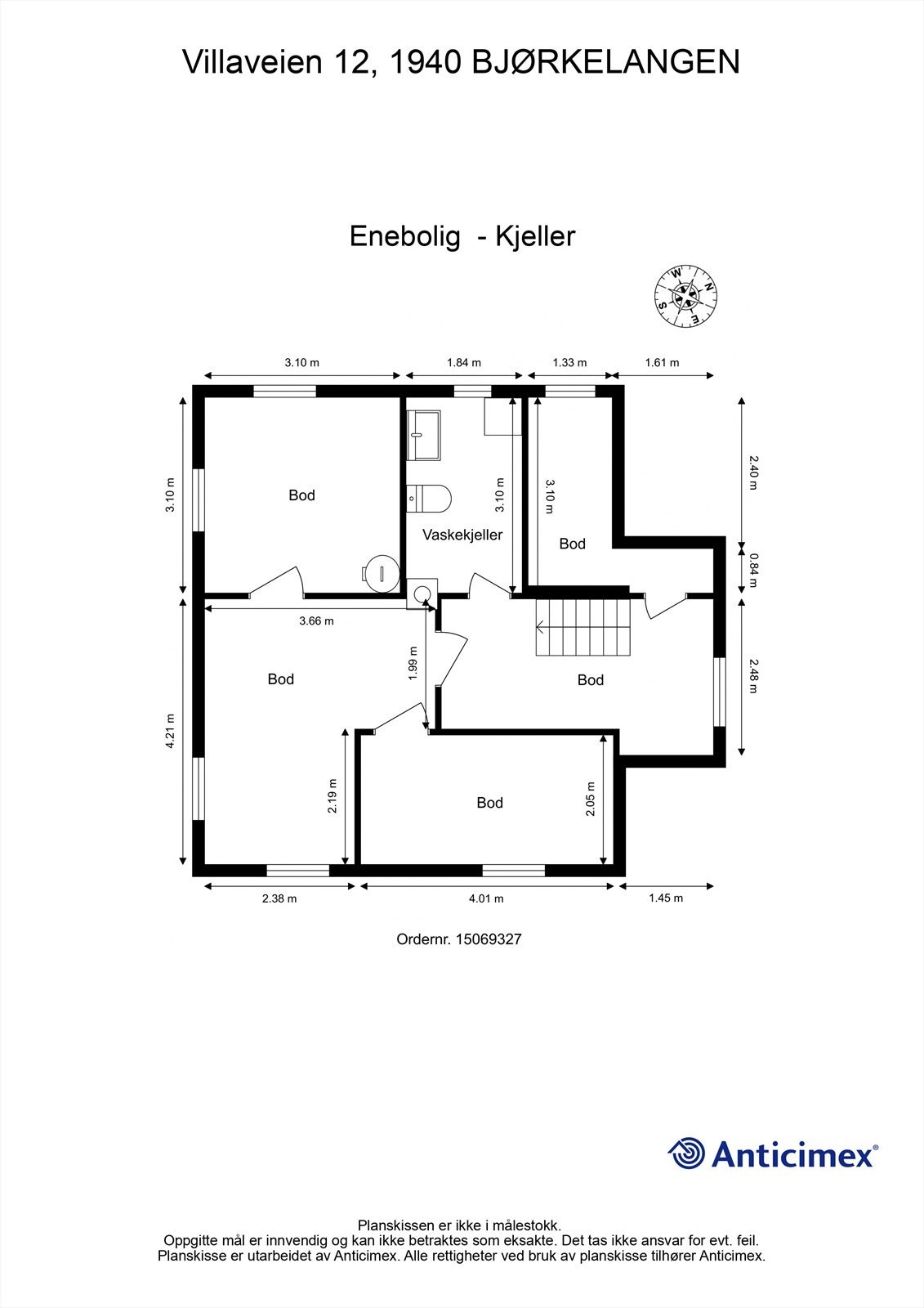 Plantegning kjeller Galleribilde