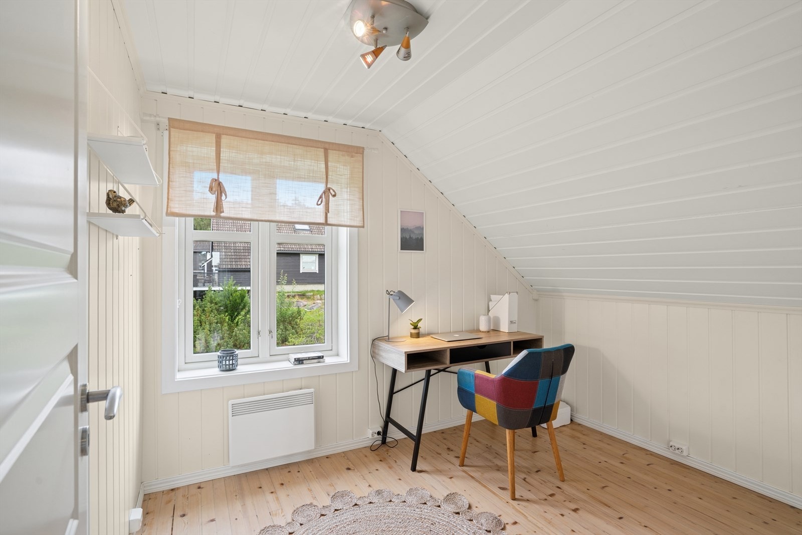 Det fjerde soverommet brukes i dag som kontor Galleribilde