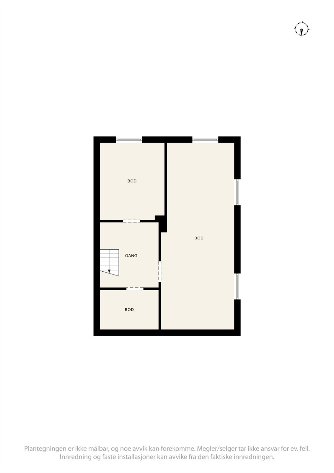 Plantegning U. Etasje Galleribilde