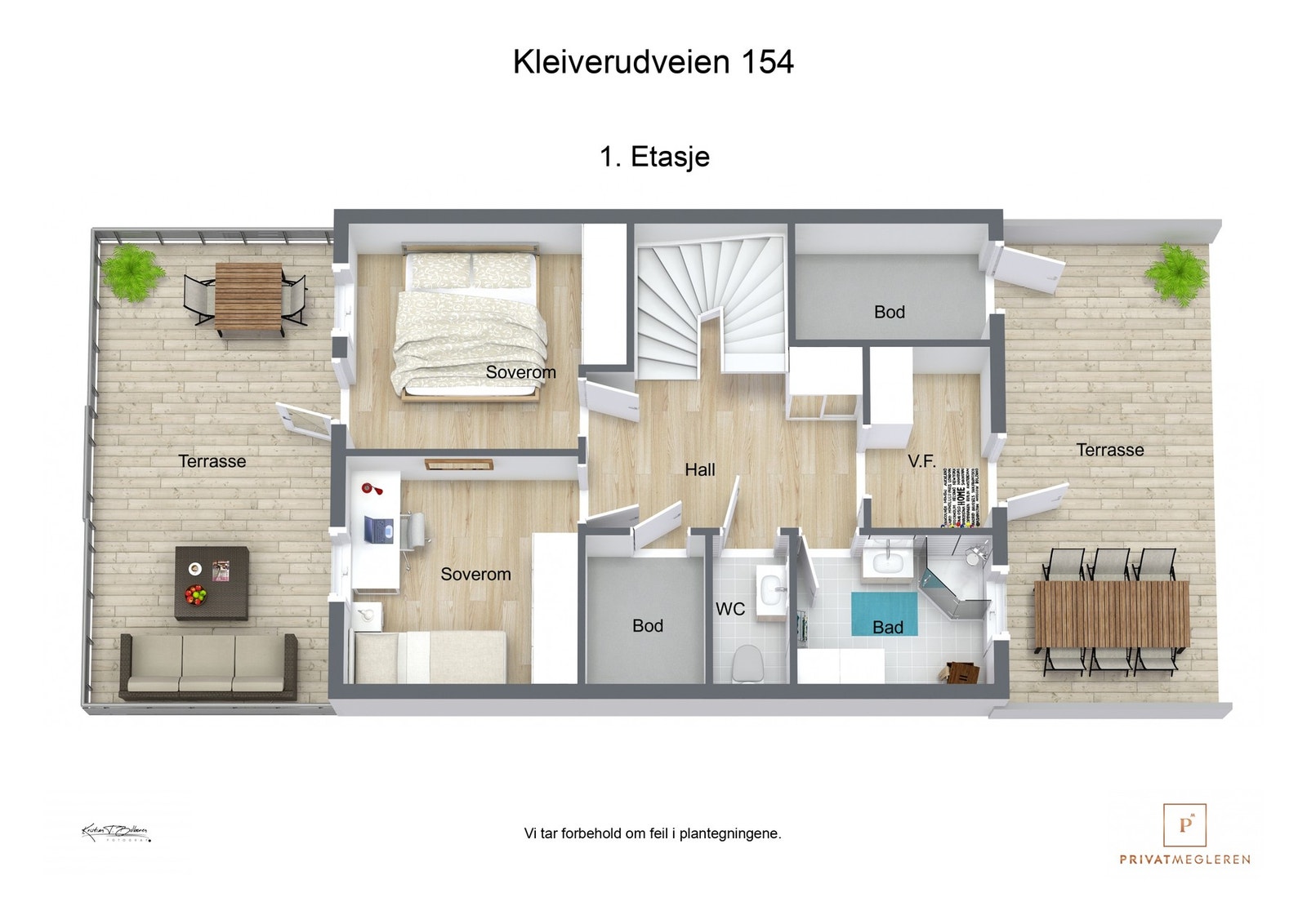 Plantegning 1. etasje Galleribilde