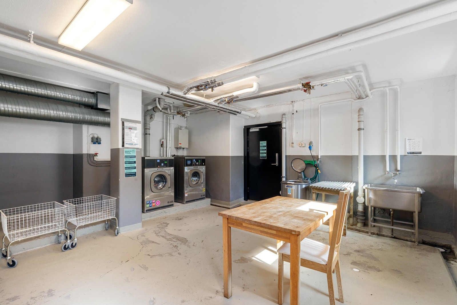 Tilgang til fellesvaskeri i borettslaget. Galleribilde