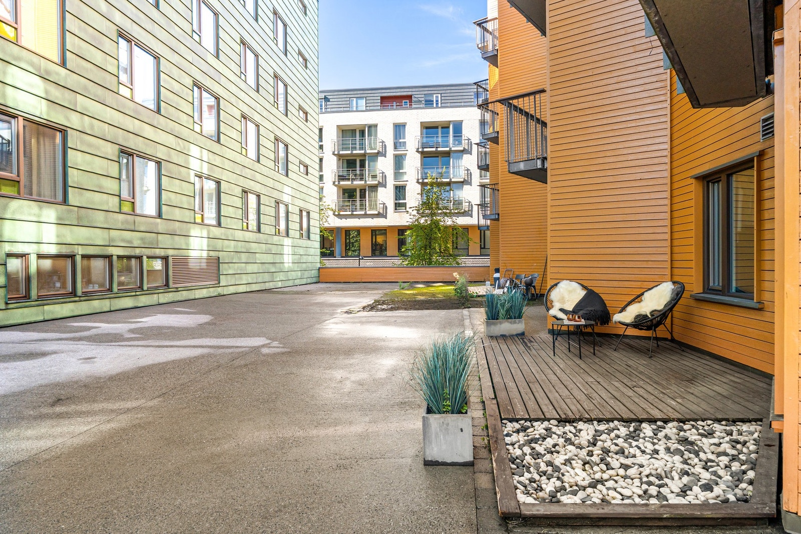 Her kan man nyte varme dager i sommerhalvåret. Galleribilde