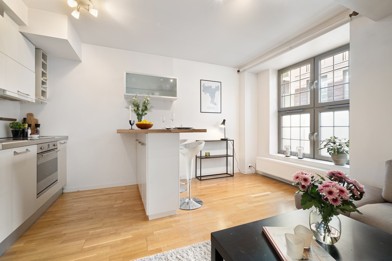 Perfekt førstegangsleilighet med en innholdsrik planløsning, lave felleskostnader og en svært sentral beliggenhet Galleribilde