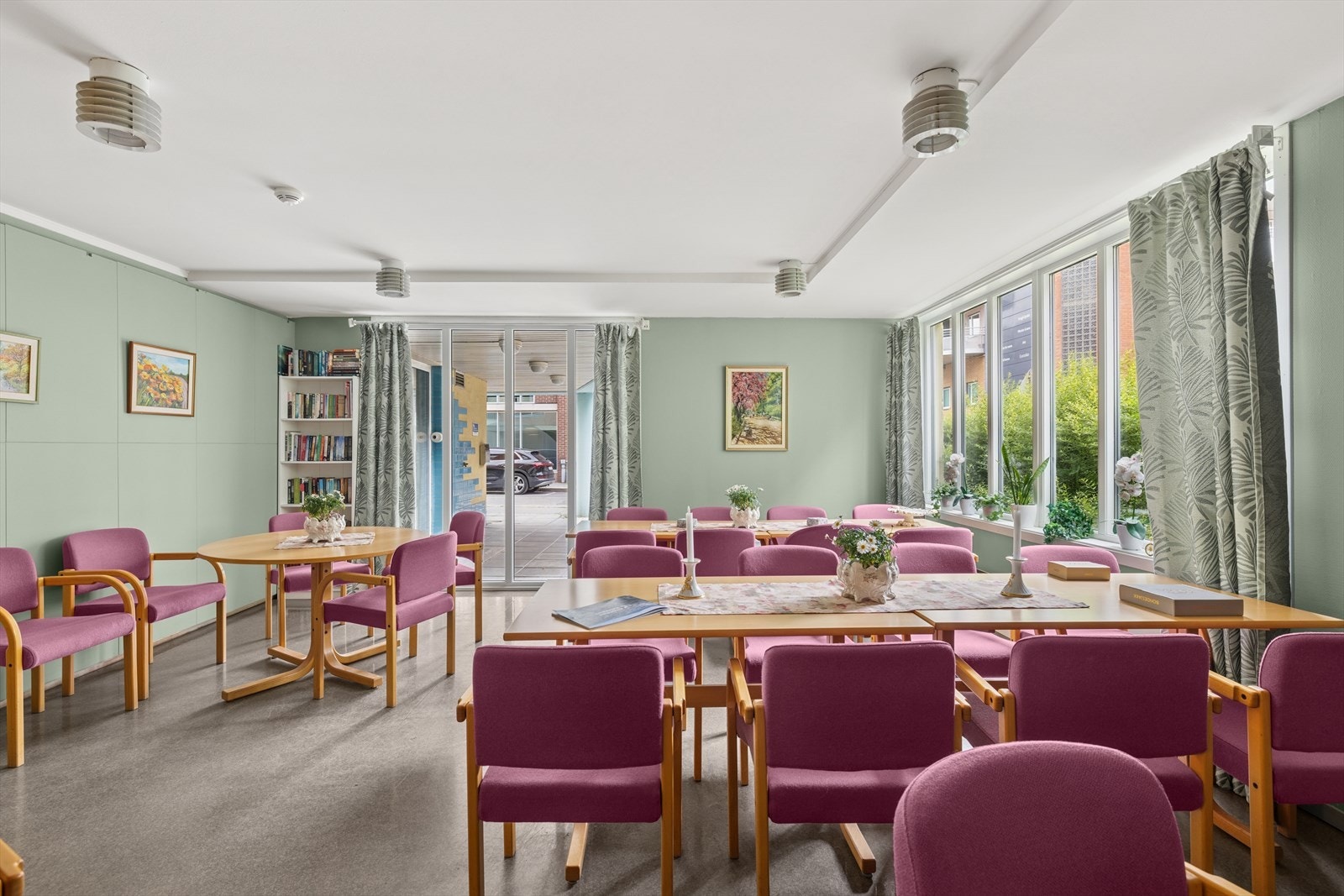 Fellesområde som innbyr til sosiale aktiviteter. Galleribilde