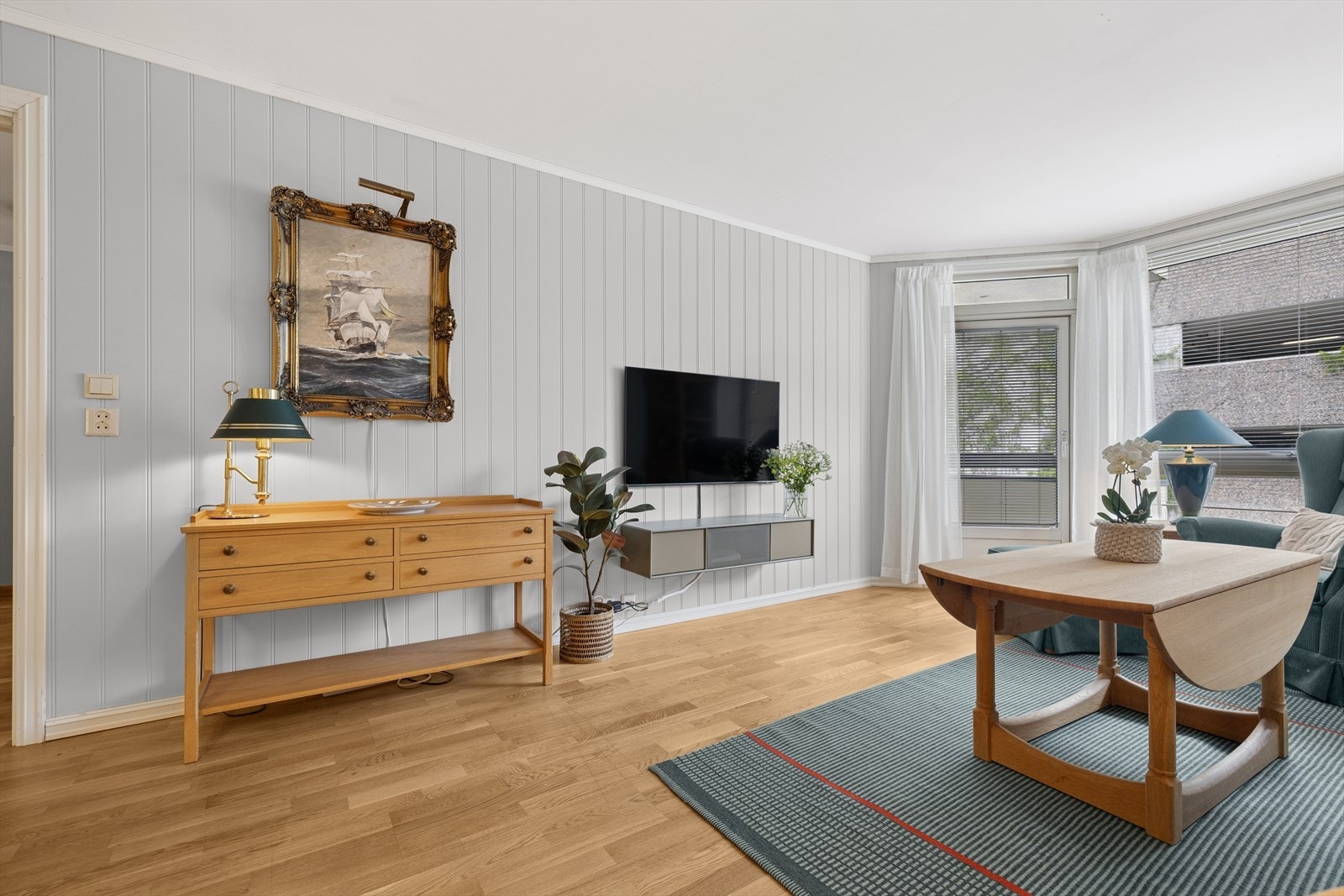 Leiligheten har oppvarming via panelovner og varmekabler på bad. Galleribilde