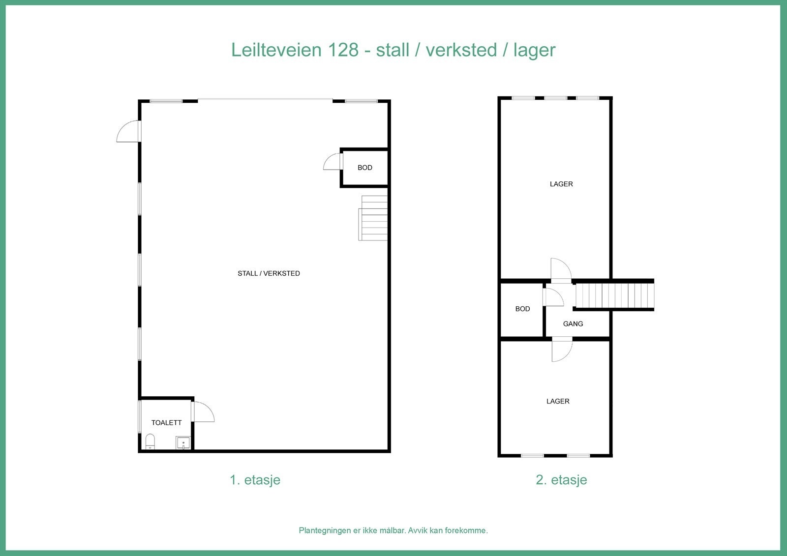 Plantegning Galleribilde