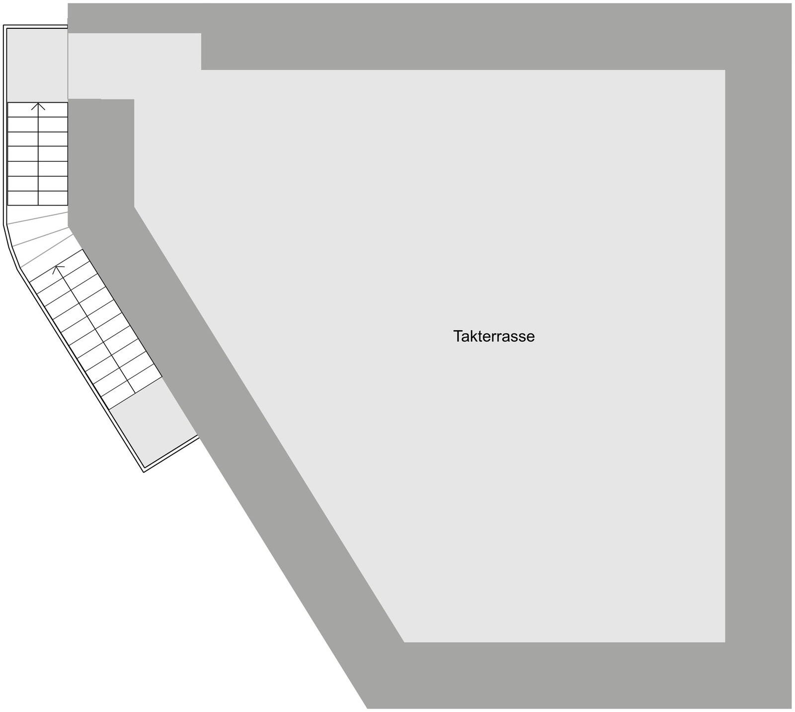 Plantegning takterrasse. Galleribilde